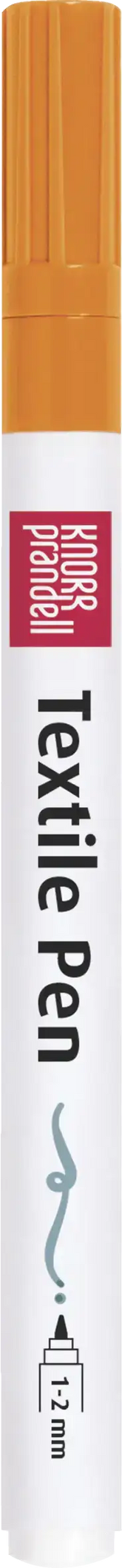 Textilstift einzeln dünn - orange Baiers