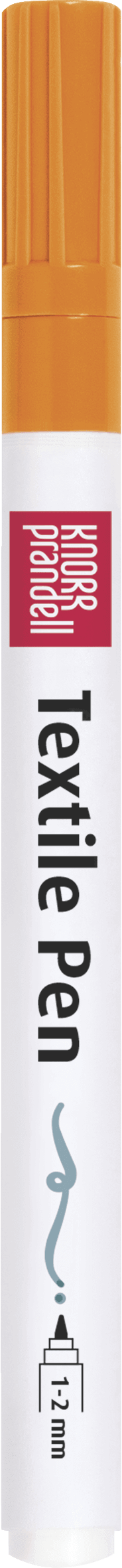 Textilstift einzeln dünn - orange Baiers