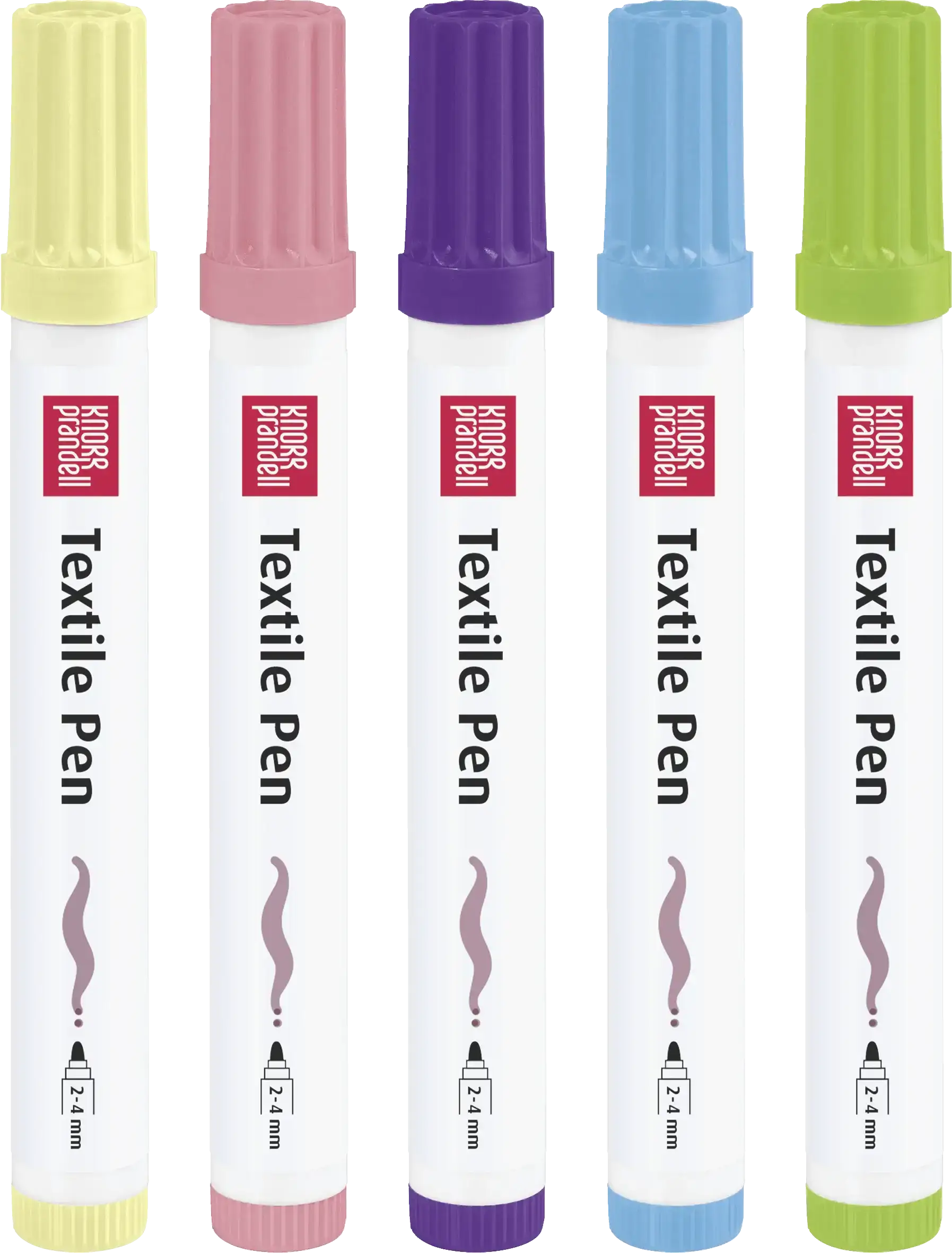 Textilstifte Basic dick - pastell Baiers