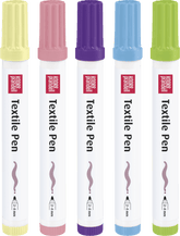 Textilstifte Basic dick - pastell Baiers