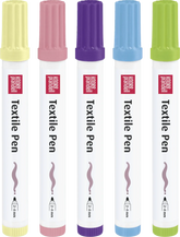 Textilstifte Basic dick - pastell Baiers