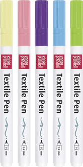 Textilstifte Basic dünn - pastell Baiers
