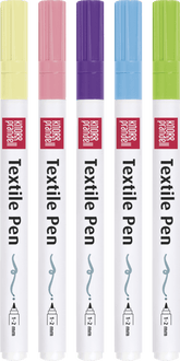 Textilstifte Basic dünn - pastell Baiers