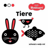 Tiere schwarz-weiß-rot (Baby Montessori) White Star