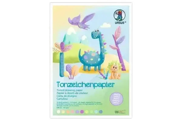 Tonzeichenpapier pastell in 10 Farben - 2144699 URSUS