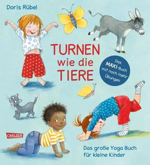 turnen-wie-die-tiere-das-grosse-yoga-buch-fuer-kleine-kinder-gebundene-ausgabe-doris-ruebel - kunstundspiel