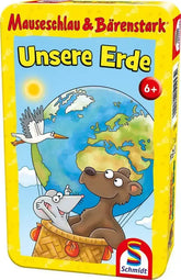 Unsere Erde Mauseschlau und Bärenstark- Reisespiel in der Metalldose - 51453 Schmidt Spiele
