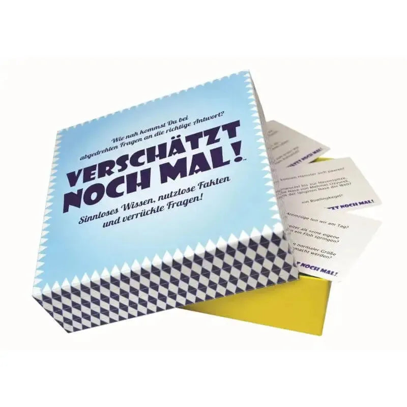 Verschätzt noch mal! Das ultimative Schätzspiel für absurde Fakten und verrücktes Wissen - 7331672430080 Kylskapspoesi