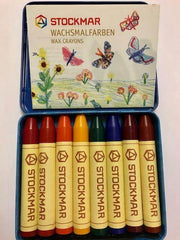 Wachsmalstifte 8 Farben Blechetui Sondersortiment Stockmar