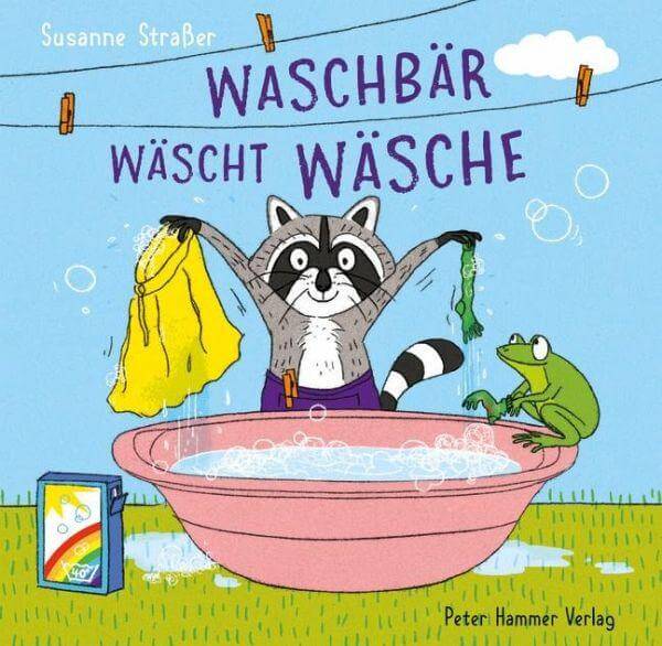 Waschbär wäscht Wäsche Peter Hammer Verlag