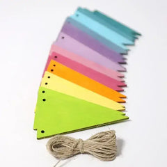 Wimpelkette Regenbogen pastell Geburtstag