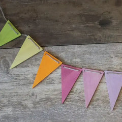 Wimpelkette Regenbogen pastell Geburtstag