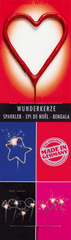 Wunderkerze Herz rot Wondercandle