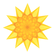 Wundervolle Fenstersterne - rot, gelb, orange Spötzl