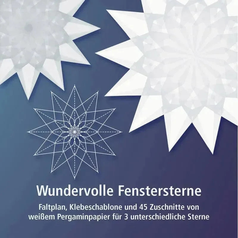 Wundervolle Fenstersterne weiß 45 Zuschnitte - 010 Spötzl