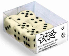 Würfel weiß - 6er Set Amigo