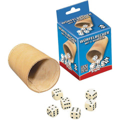 Würfelbecher mit 6 Würfeln Amigo