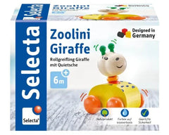 Zoolini Giraffe Rollgreiflingg mit Quietsche - Selecta