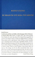 Zu Helmuth und Eliza von Moltke - 9783727404900 Rudolf Steiner Verlag