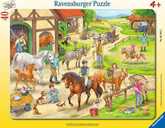 Puzzle 40 Teile Auf dem Pferdehof