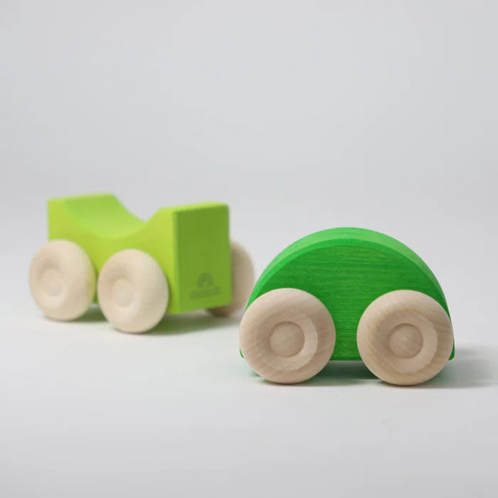 Stapel-Autos Grün