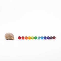 120 Kleine bunte Holzperlen - 1279 Grimms
