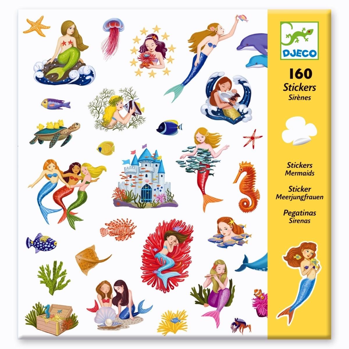 160 Sticker Meerjungfrauen - www. kunstundspiel .de 08885