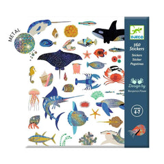 160 Sticker Ozean - metallic - 09278 Djeco