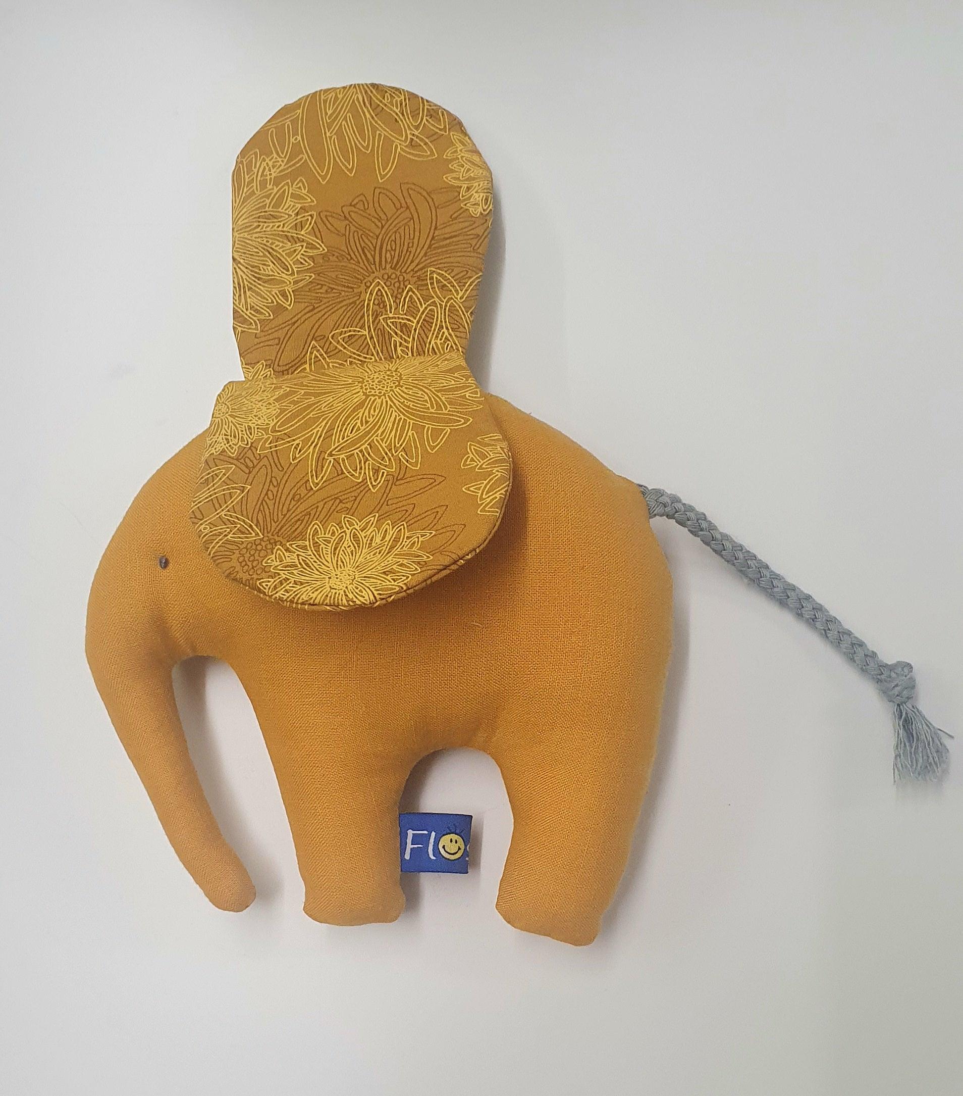 Greifling kleiner Elefant mit Raschelohren - orange - 46MU11 (orange) kunstundspiel 