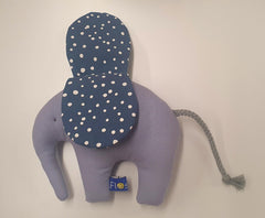 Greifling kleiner Elefant mit Raschelohren - jeansblau - 46MU11 (jeansblau) kunstundspiel 