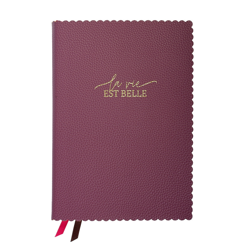 MAJOIE Notizbuch A5 la vie est belle lila