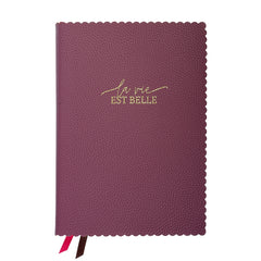 MAJOIE Notizbuch A5 la vie est belle lila