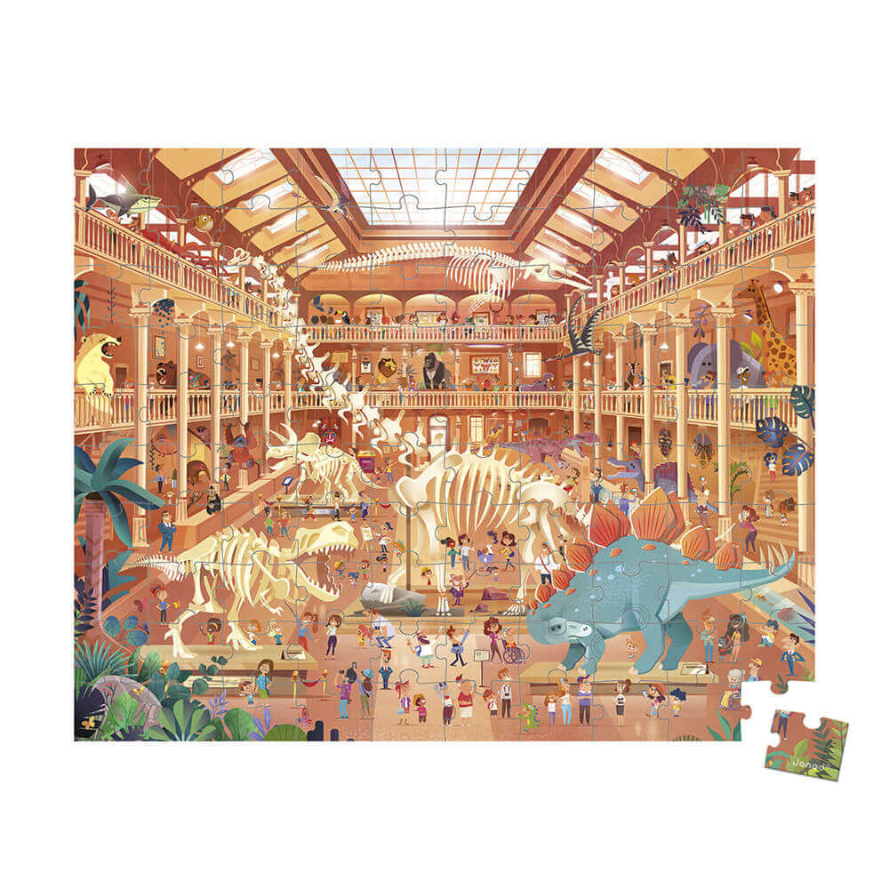 Puzzle 100 Teile - Naturkundemuseum Janod