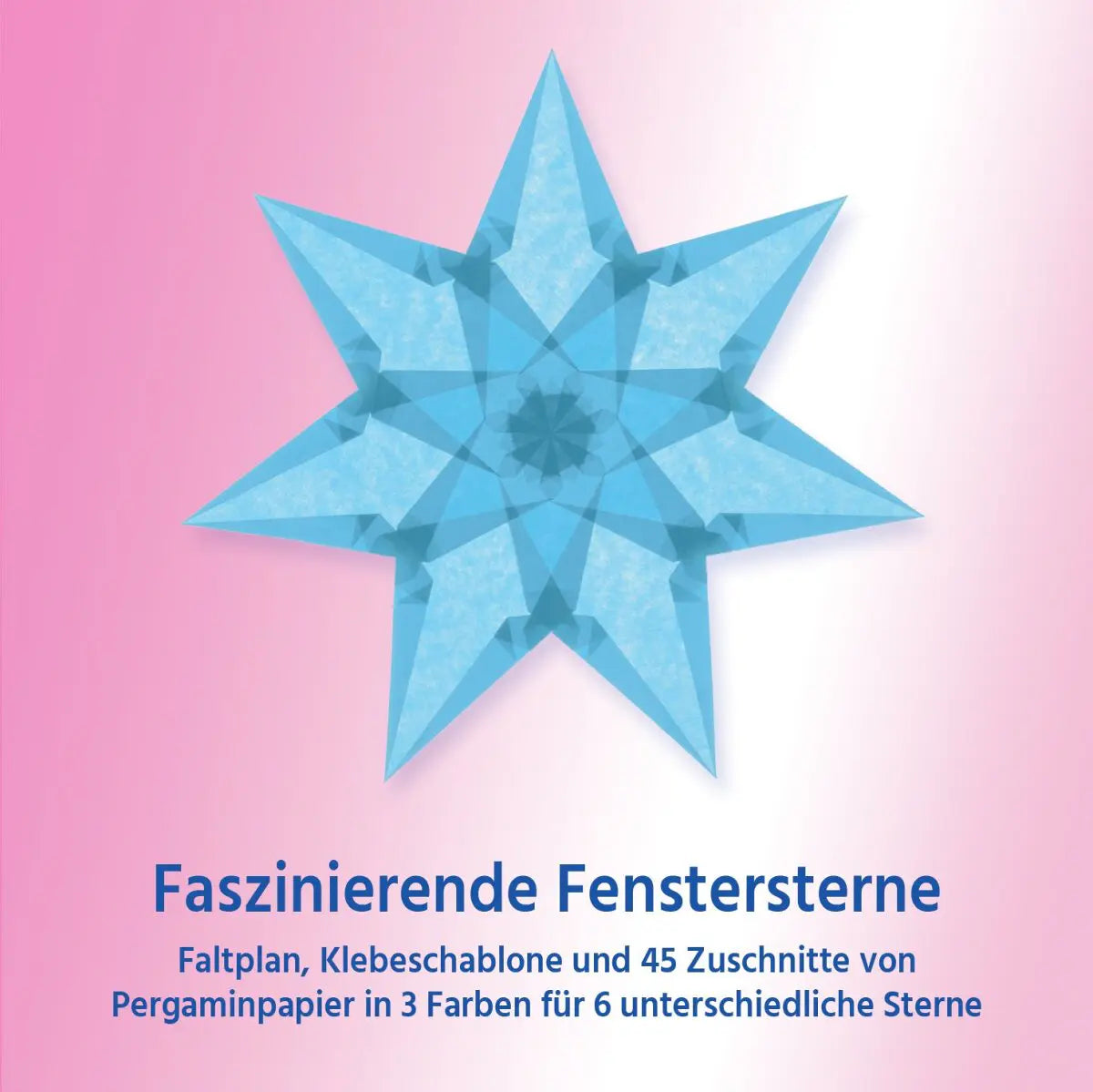 Fenstersterne Faszinierend Hellblau, Hellgelb, Weiß