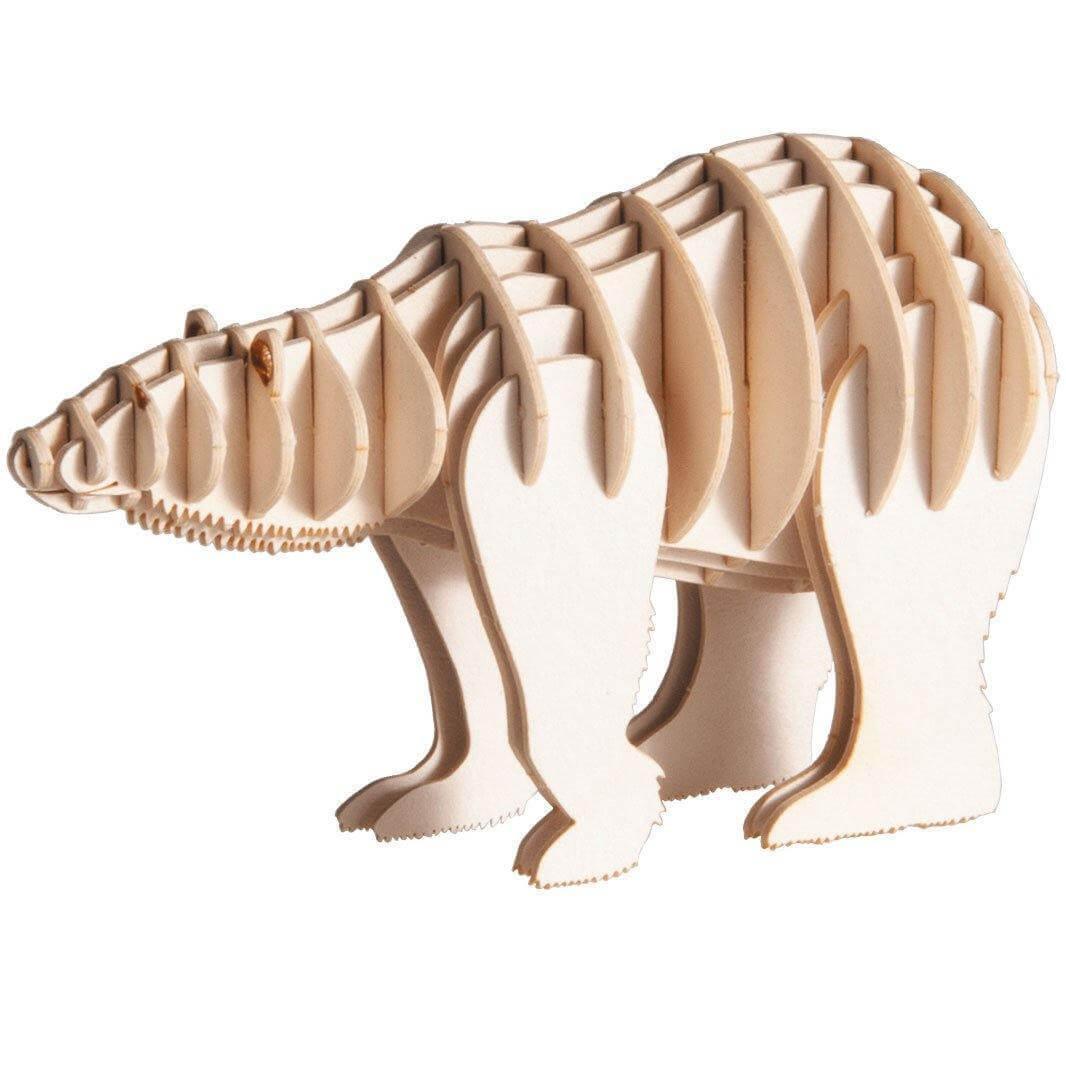 3D Eisbär Papiermodell Fridolin