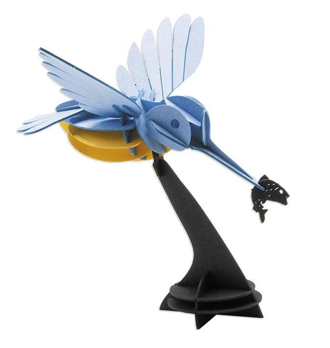 3D Eisvogel Papiermodell Fridolin
