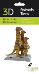 3D Erdmännchen Papiermodell - Fridolin