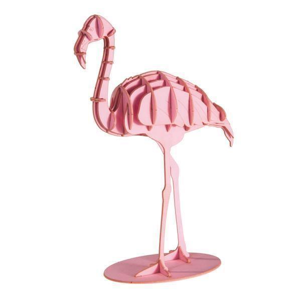 3D Flamingo Papiermodell Fridolin
