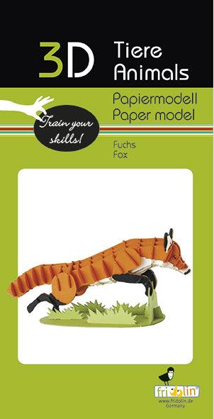3D Fuchs Papiermodell - www. kunstundspiel .de 11702