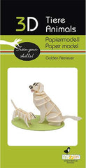 3D Golden Retriever Papiermodell - www. kunstundspiel .de 4031172117179