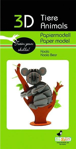 3D Koala Papiermodell Fridolin
