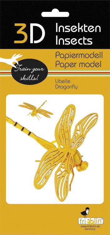 3D Libelle Papiermodell - www. kunstundspiel .de 4031172116011