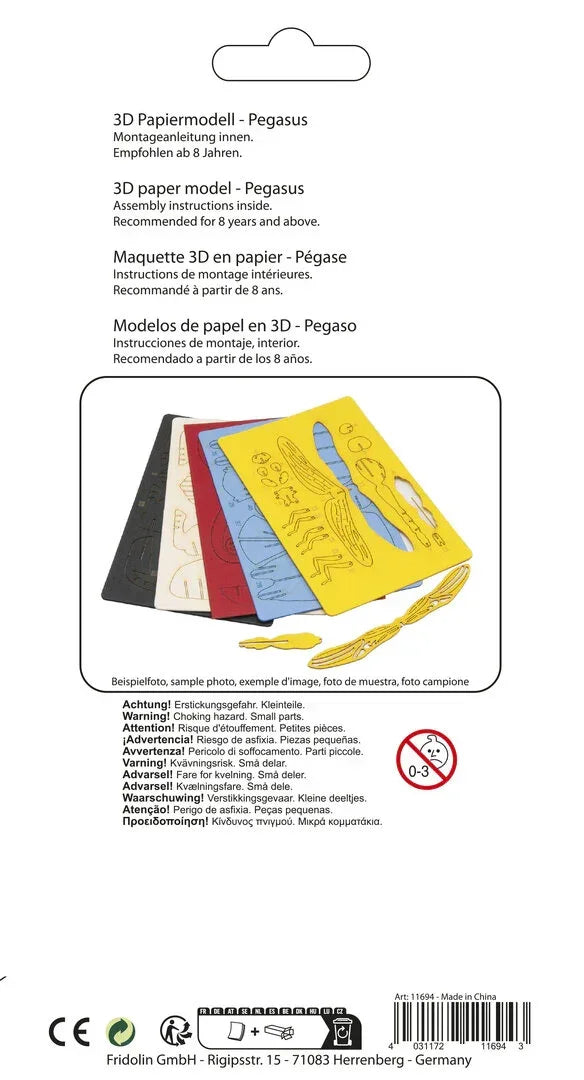 3D Pegasus Papiermodell - Fridolin