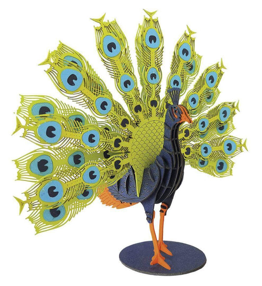 3D Pfau Papiermodell Fridolin