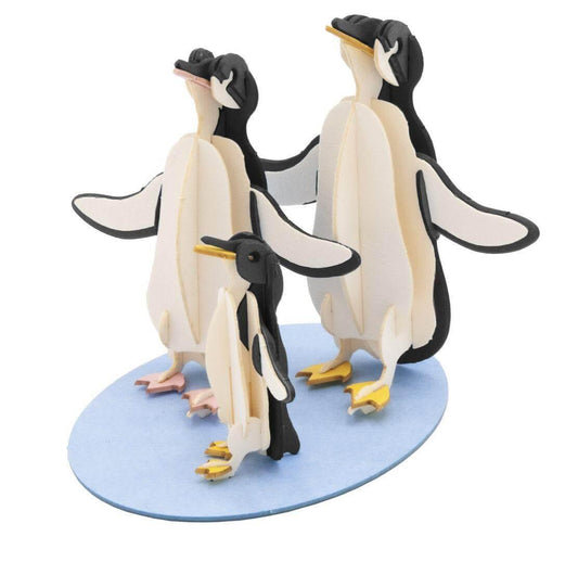 3D Pinguinfamilie Papiermodell Fridolin