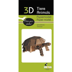 3D Schildkröte Papiermodell Fridolin