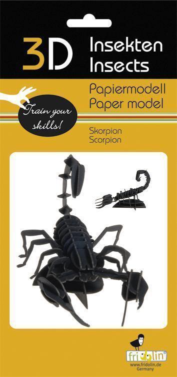 3D Skorpion Papiermodell Fridolin