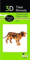3D Tiger Papiermodell Fridolin