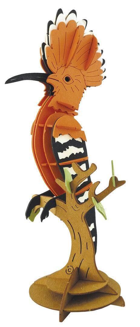 3D Wiedehopf Papiermodell Fridolin