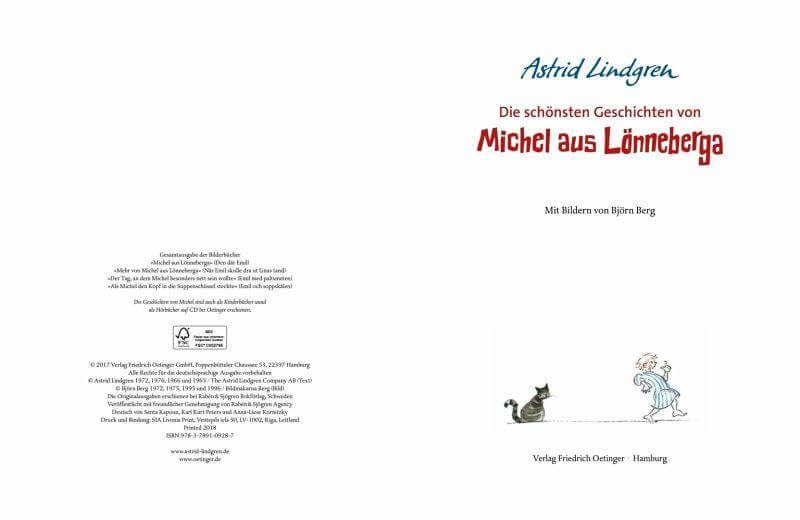 Die schönsten Geschichten von Michel aus Lönneberga Oetinger Verlag